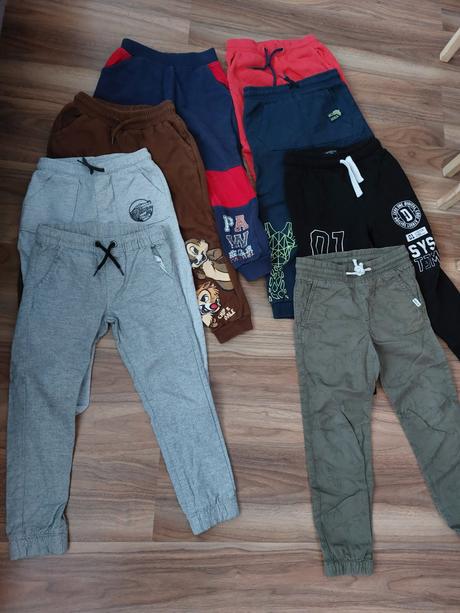 Tepláky + nohavice 116, 116