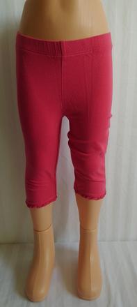 Dievčenské ružové 3/4 legíny, okaidi, 98-104 cm, 104