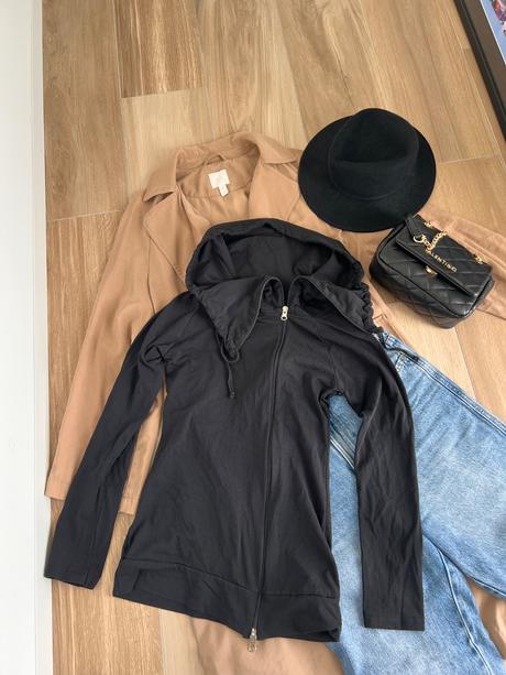 Čierna mikina h&m, h&m,s