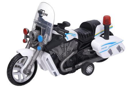 Motorka polícia s efektmi 16cm,