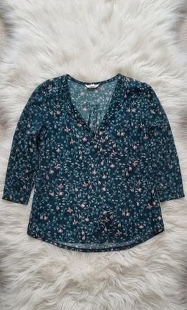 Tmavozelená blúzka h&m, h&m,l