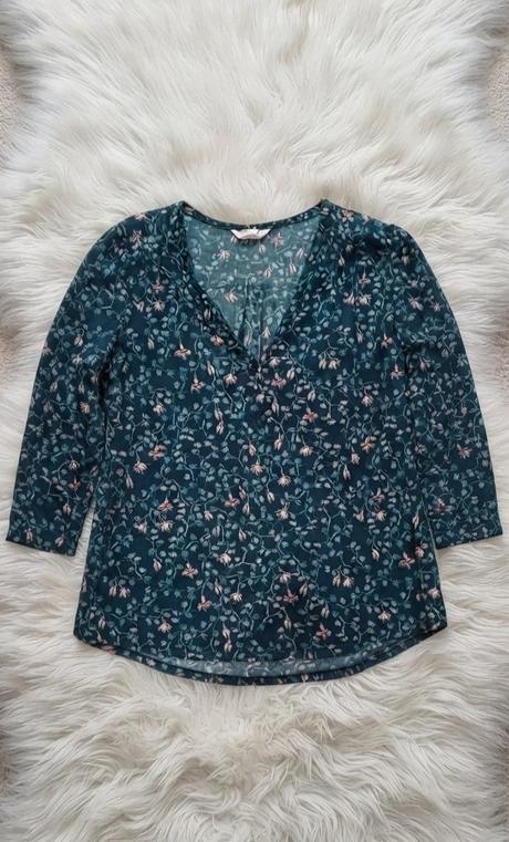 Tmavozelená blúzka h&m, h&m,l