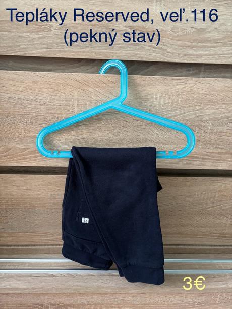 Teplaky reserved vel. 116, reserved,116