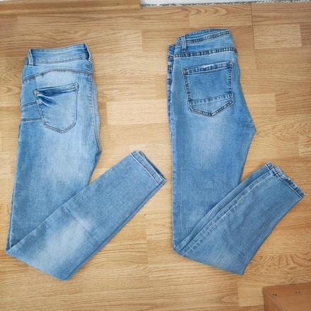 Bledomodré rifle 2 ks, skiny,38