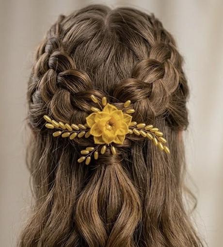 Zlatožltý kvet do vlasov, 