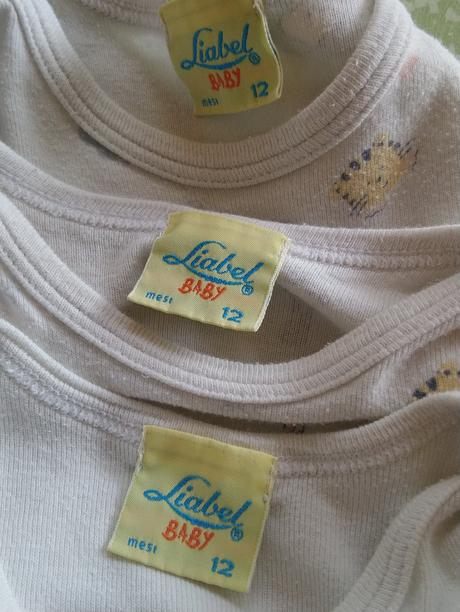 3 ks body s motívom kr, label baby, 74-80 cm, 80