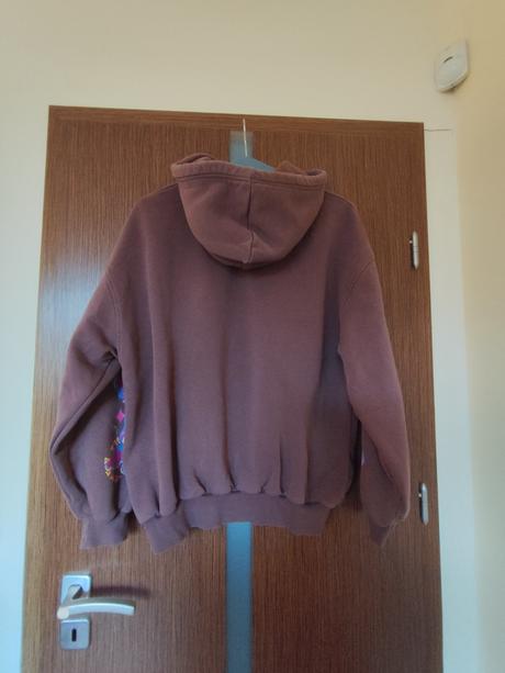 Tmavohnedá mikina bershka, veľ. xs, pekne sedí, st, bershka,xs