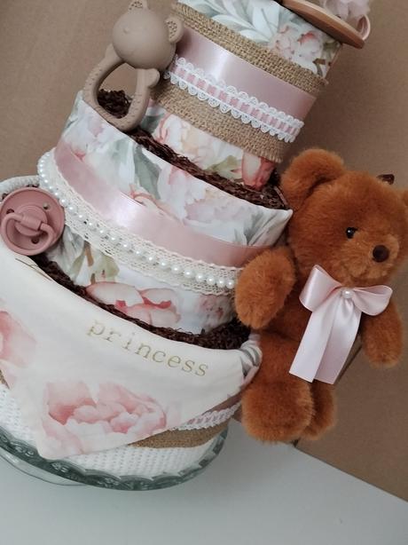 Plienková torta malá princezná - pre dievčatko,