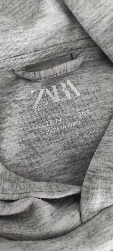 Dievčenská štýlová mikina do pásu s kapucňou, zara,164