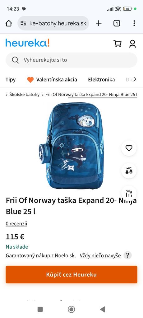 Frii of norway školská taška ako nova, 