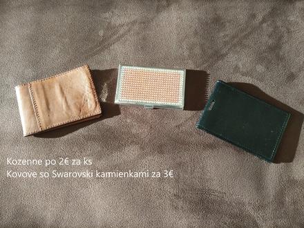 Vizitkar a puzdra na karty, swarovski