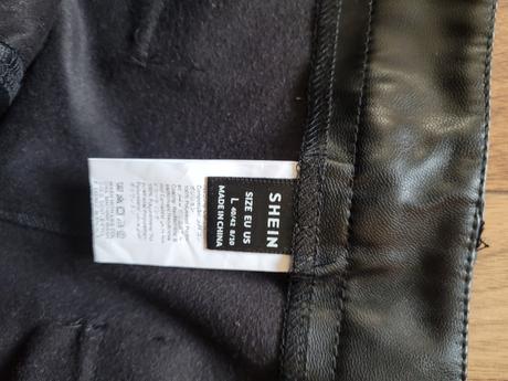 Nové koženkové nohavice, l