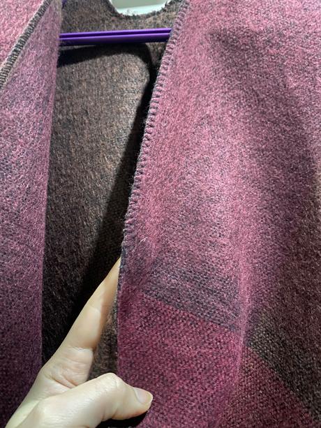 Dámske teplé pončo, s