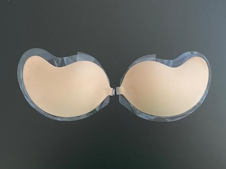 Textilná samolepiaca push-up podprsenka a/b béžová, h&m,75a