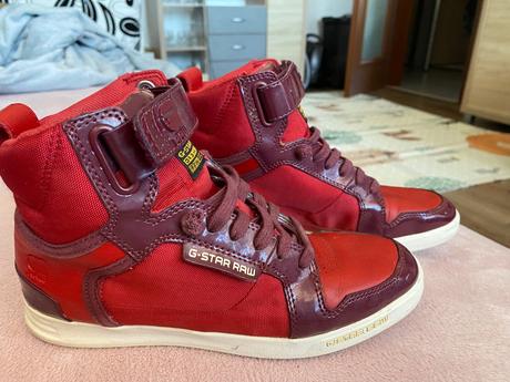 Cervene vysoke tenisky g-star, 37