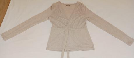 Béžový svetrík so stuhou, orsay,s