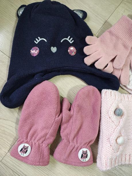Zimný balík nakrčniky, rukavice, čiapka, 104