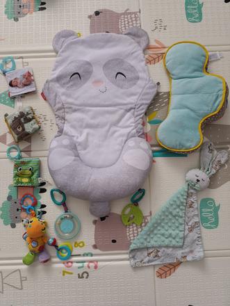 Pomôcky pri hre na brušku + hračky, 