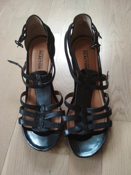 Cierne topanky, sandale, 39