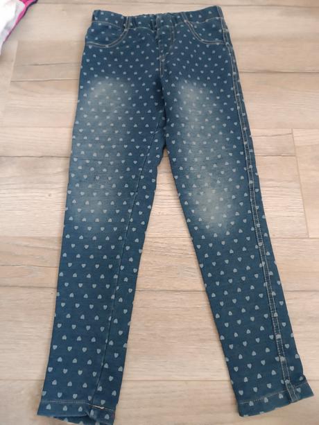 Riflové legíny pre dievčatá, 128