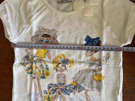 Tričko s dievčatami a 3d mašľou, mayoral,122