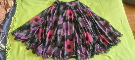 Široká ľahučká šifónová sukňa, 38