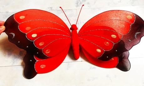 Dekoračné veľké motýle 2 ks,