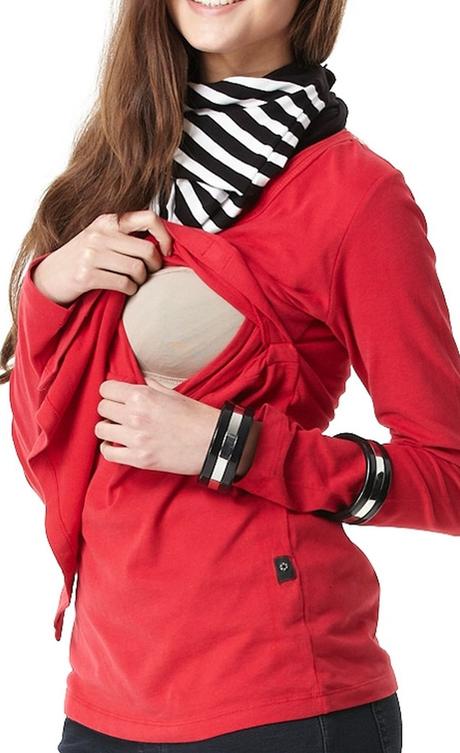 Tričko na dojčenie rory fialové veľ. l,