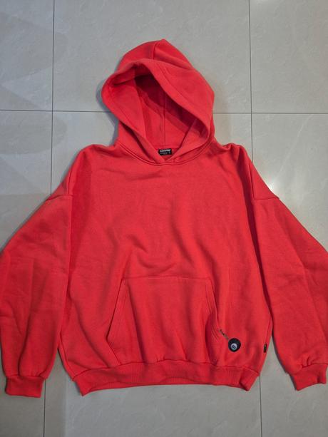 Oranžová mikina cropp, l