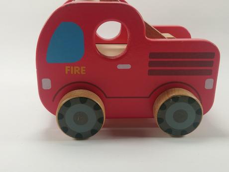 Drevené hasičské auto s rebríkom, carousel, 
