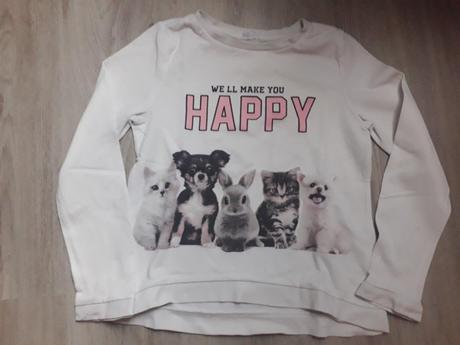 Dievčenská mikina m, h&m,134