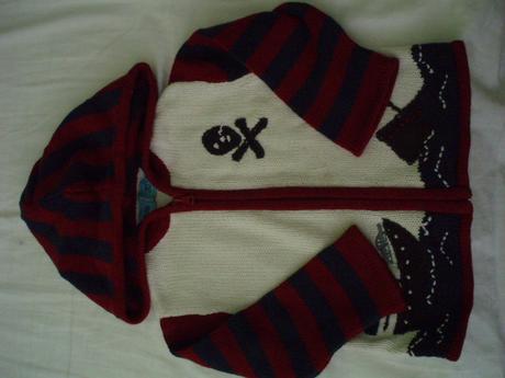 Pirátsky sveter zn. sam and jo 86/92, 86