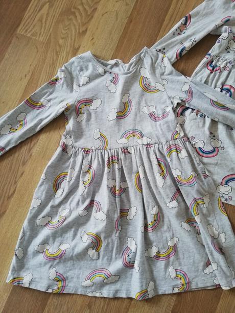 2x šaty, h&m,122