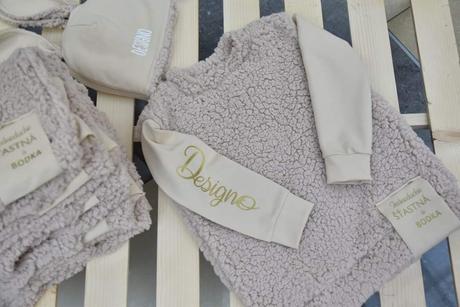 Designo mikinka bodka a bunny čiapka, 98