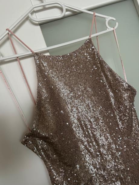 Trblietavé flitrové šaty zara, zara,m