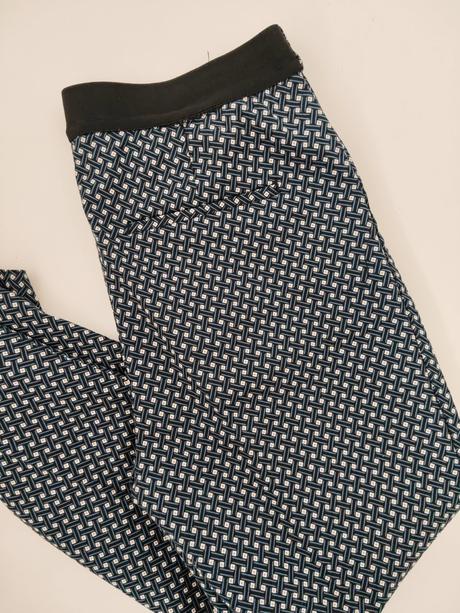 Vzorované nohavice, h&m,xl