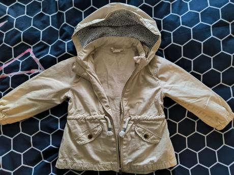 Béžová parka, h&m,92