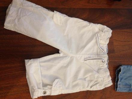 Biele nohavice , h&m,74
