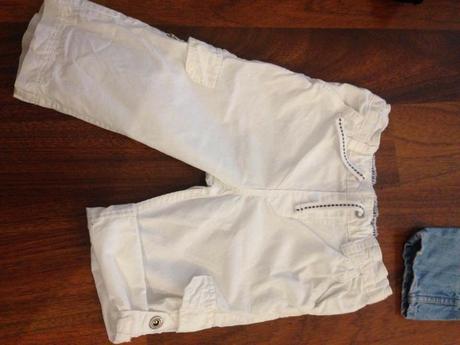 Biele nohavice , h&m,74