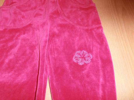 Velurove teplačky,oblečene 2krat , 98