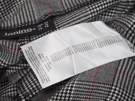 Kvalitné káro nohavice janina, 34