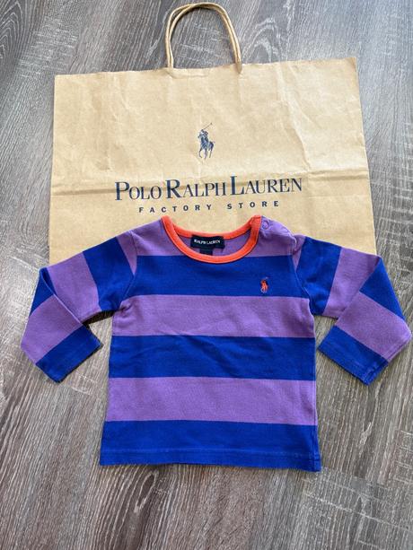 Ralph lauren tričko s dlhym rukavom na 12-18 mesia, ralph lauren,80