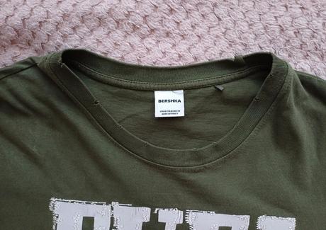 Štýlové cropnuté pánske tričko bershka, bershka,m