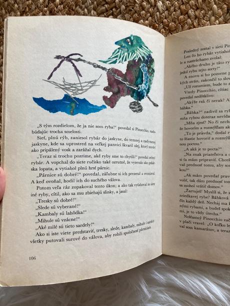 Pinocchio carlo collodi krásna retro kniha (1966),