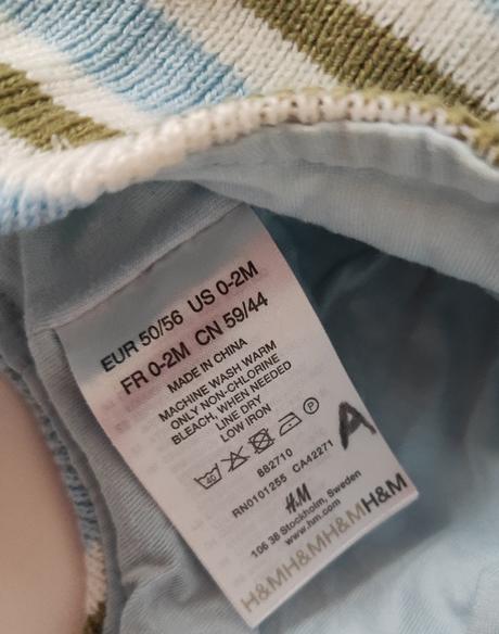 Čiapočka novorodenec, h&m,56