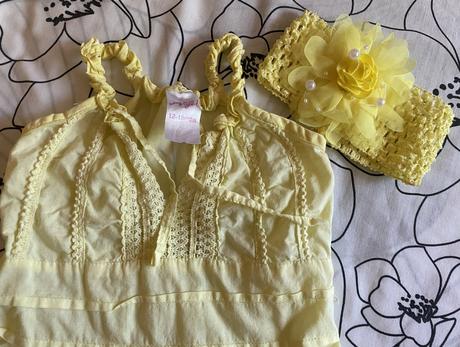 Bavlnené letné šaty evie angel v. 86 + čelenka + 1, evie angel,86