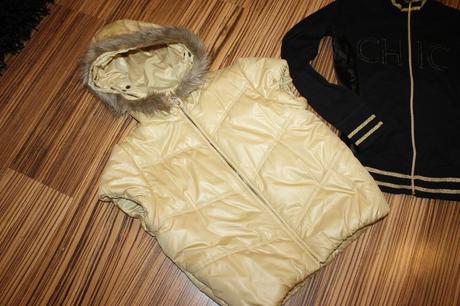 Zlatá vesta s mikinou terranova v. m, m