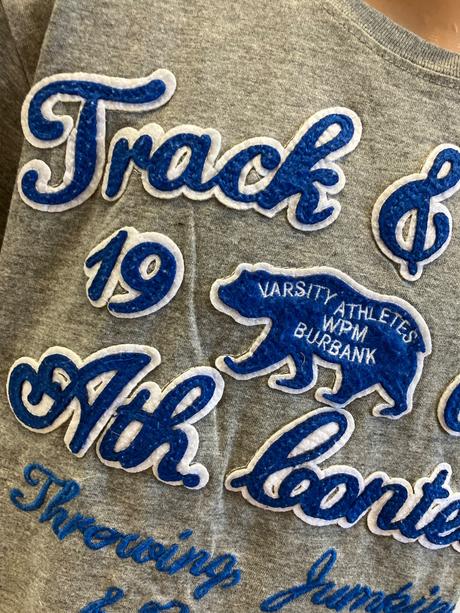 Chlapčenské melírované tričko s nápismi, track&field,128