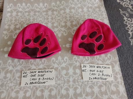 Zimné čiapky zn.jack wolfskin, 92