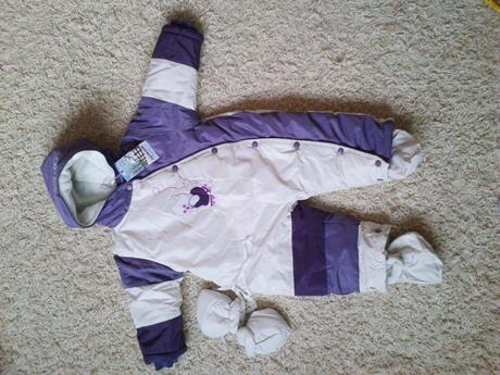 Detská veľmi teplá zimná kombinéza, 92